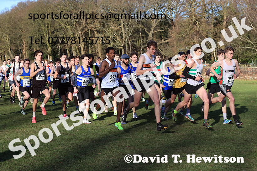 Junior mens 2025 Northern Cross Country Champs, Tatton Park, Knutsford, Cheshire. Photo: David T. Hewitson/Sports for All Pics